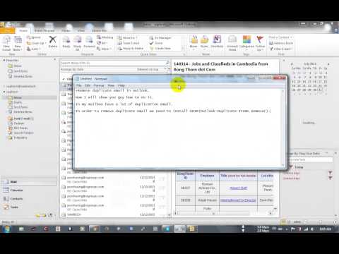 Ms.Outlook | Remove duplicate email in outlook