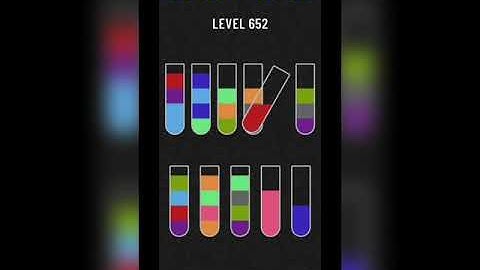 Water sort puzzle level 652