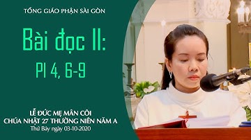 Bài đọc II: Gl 4, 4-7 - Lễ Đức Mẹ Mân Côi