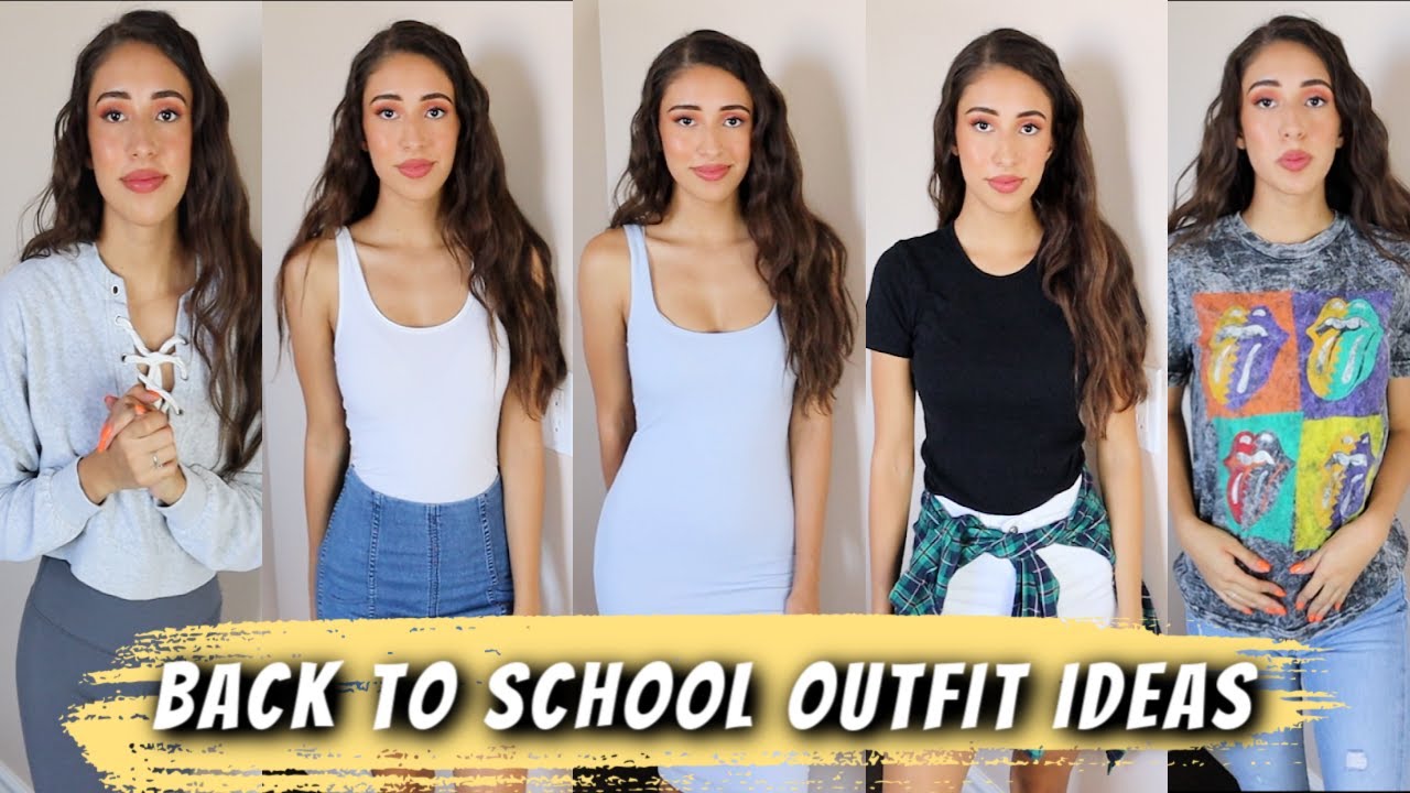 BACK TO SCHOOL OUTFIT IDEAS // WHAT TO WEAR TO COLLEGE // SUMMER TO ...