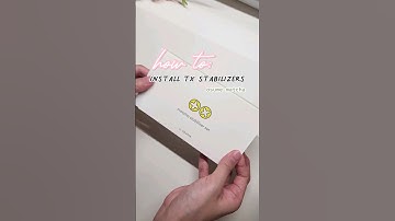 how to install TX stabs osume matcha #asmr #keyboard #cute #shorts #mechanicalkeyboard #tutorial