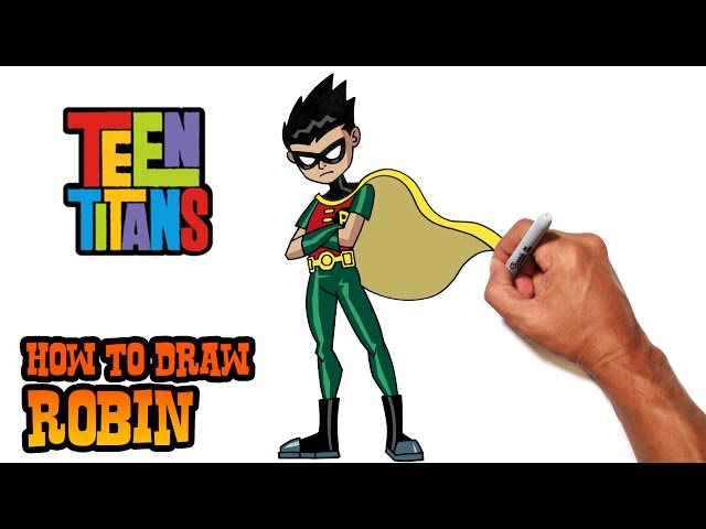 robin teen titans logo