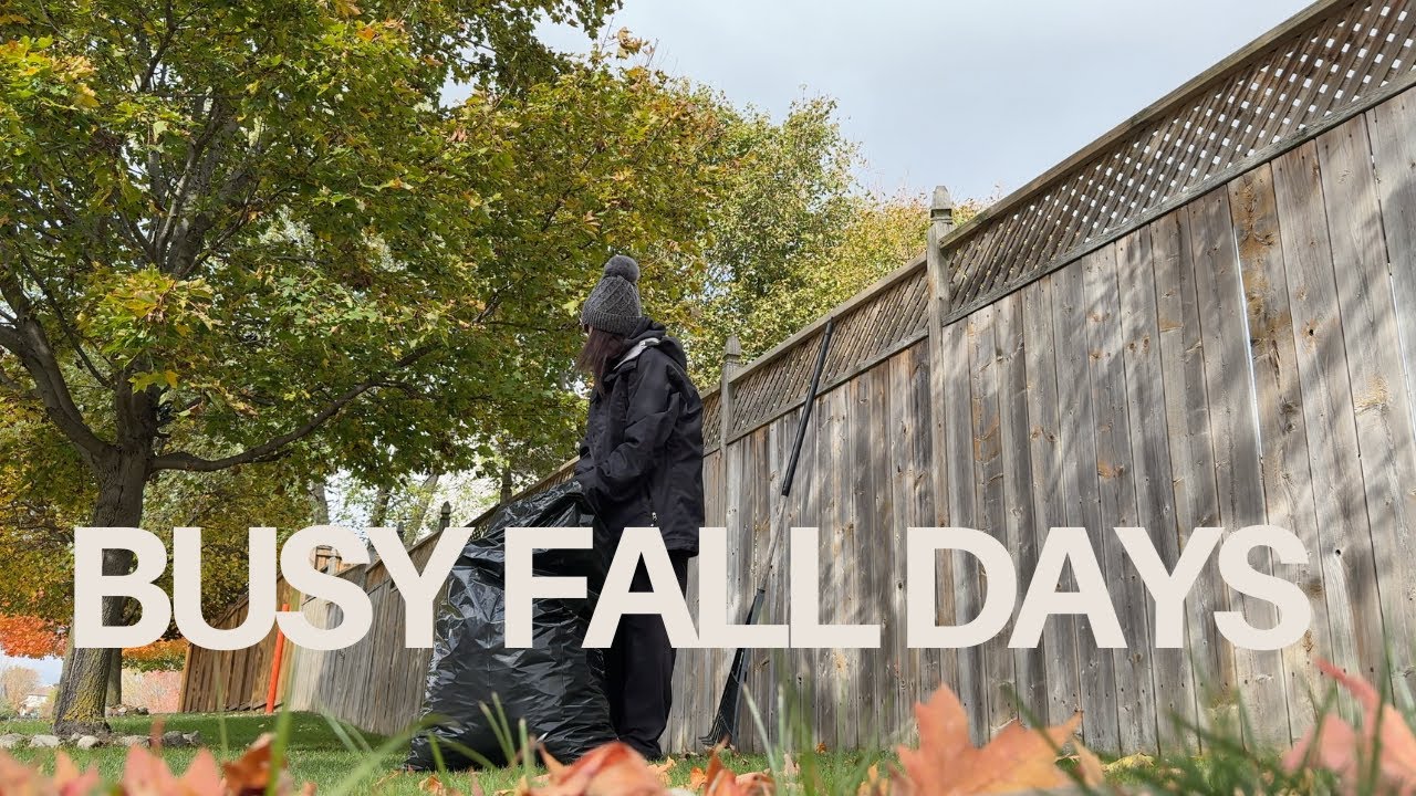 Daily Life in a small Canadian Town  - Busy Fall Days #cleaning #motivation
