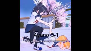 Yandere Simulator Ayano vs Raibaru Edit 💖✨❤️✨ ❤️