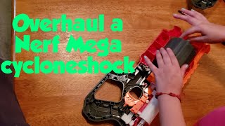 How to modify a Nerf Mega Cycloneshock (Full plunger & cylinder overhaul)