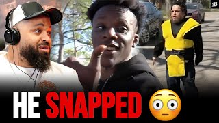 Man In Mortal Kombat Scorpion Outfit Snaps On Rap Video Crew 😳