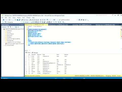 How to insert value into table using procedure #sqlserver #sqlqueries # ...