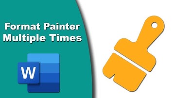 How to use format painter in Microsoft word multiple times