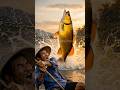 THE GOLDEN GIANT 🎣 | Legendary Fishing Moment #shorts #fishing #ai