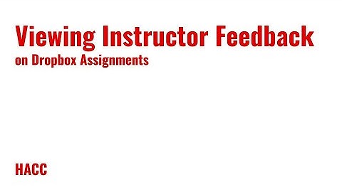 Viewing Your Instructor