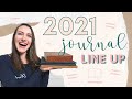 2021 JOURNAL LINE UP -- Moleskine creative journal, Growth Book faith journal...and a $7 planner?