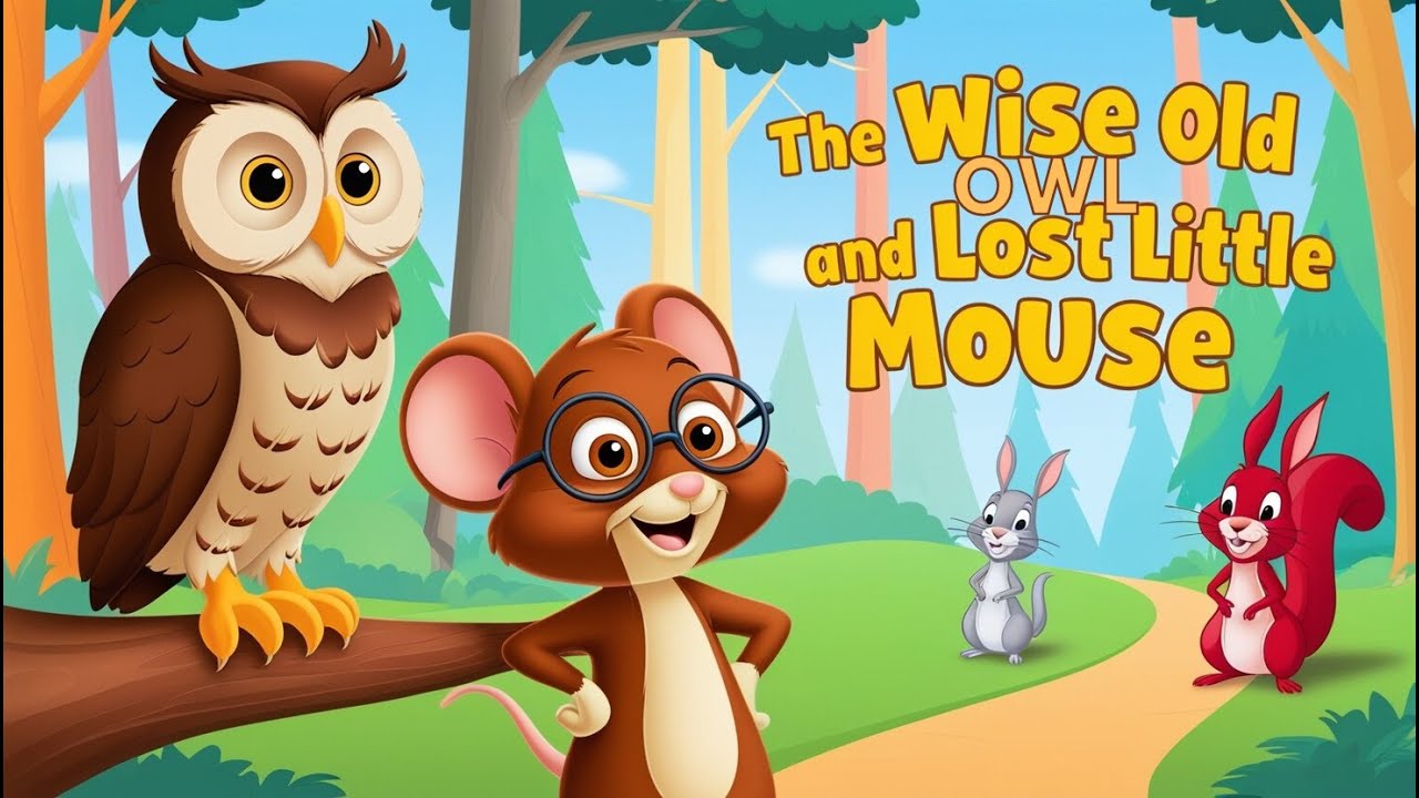 The Wise Old Owl and the Lost Little Mouse | Bedtime Stories for Kids | Kids Moral Storytime