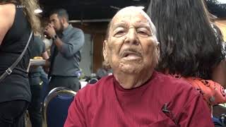 Family throws 100th birthday party for World War II vet