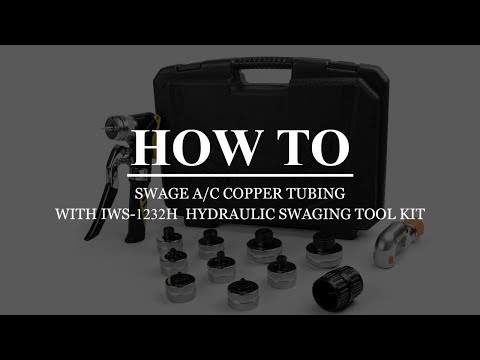 IWISS SWAGGING TOOL KITS WORKS FOR A C COPPER PIPES