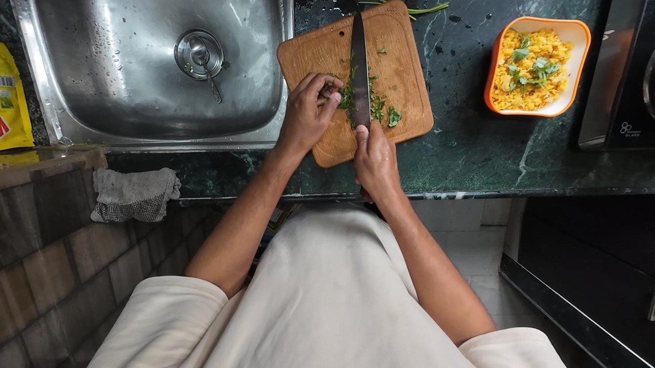 ASMR | How to make poha | POV Cooking | Bina Piyaz Lesun | No Onion No Garlic | 🇮🇳