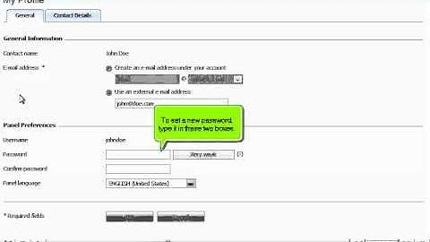 How to change your Password and Contact Information in Plesk10 - Canadian Web Hosting