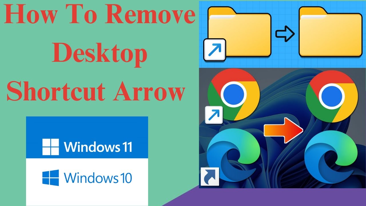 How to Remove Shortcut Icon Arrow in Windows 11 / 10