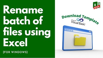 Power Up Your Excel with this Batch File Renaming Trick!