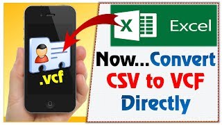 How to Convert Excel (.csv) to .vcf file Directly | csv to vcf | Excel to vcf converter screenshot 2