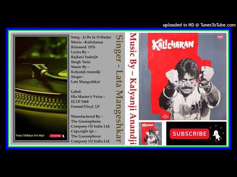 Lata Mangeshkar   Ja Re Ja O Harjaee   Kalyanji Anandji   Kalicharan1976   Vinyl 320kbps Ost