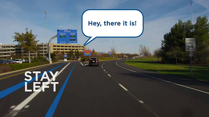 Directions from I-5 to the SMF parking garage.