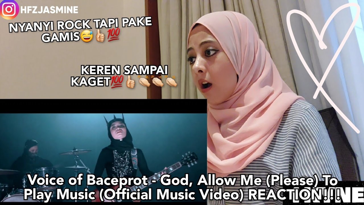 Voice of Baceprot - God, Allow Me (Please) To Play Music (Official Music Video) REACTION!!!