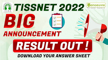 TISSNET 2022 I BIG ANNOUNCEMENT RESULT OUT ! DOWNLOAD YOUR ANSWER SHEET.