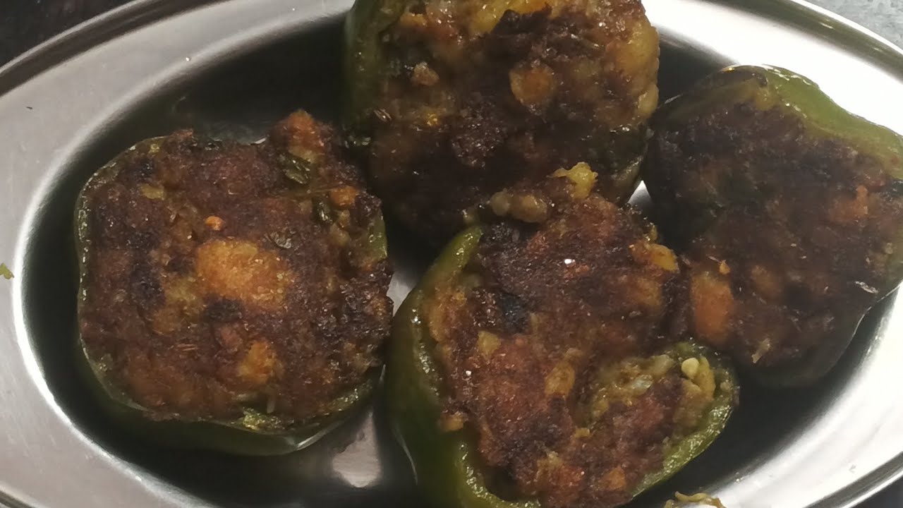 🙏😋 भरवा शिमला मिर्च की रेसिपी, 🔥😋 bharva shimla mirch, # cooking #food #viral🔥👍