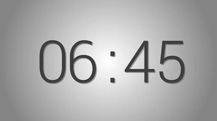 6 Minutes 45 seconds countdown Timer - Beep at the end | Simple Timer (Six min forty-five sec)