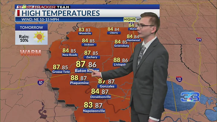 Baton Rouge weather forecast – 9/7/24: Drier weather for Sunday before rain chances return