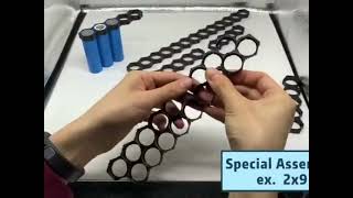 Hexagon Triangle Plastic Battery Holder Spacers For 18650 21700 26650 32650 Oem