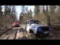 Как едет Нива за 50 тыс, против подготовленных внедорожников на жестком offroad?