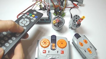 Arduino Controlling LEGO Power Functions Motor Part 2: IR Remote Control