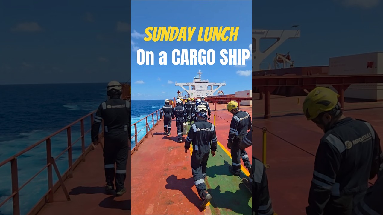 ⁣What do we eat on a Cargo SHIP? #foodonship #lifeatsea #food #sailing