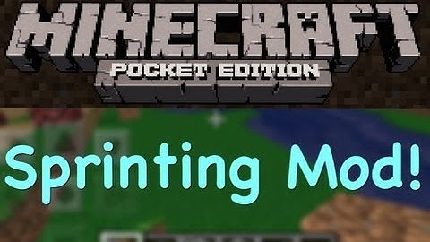MCPE: How To Install The Sprinting Mod!!