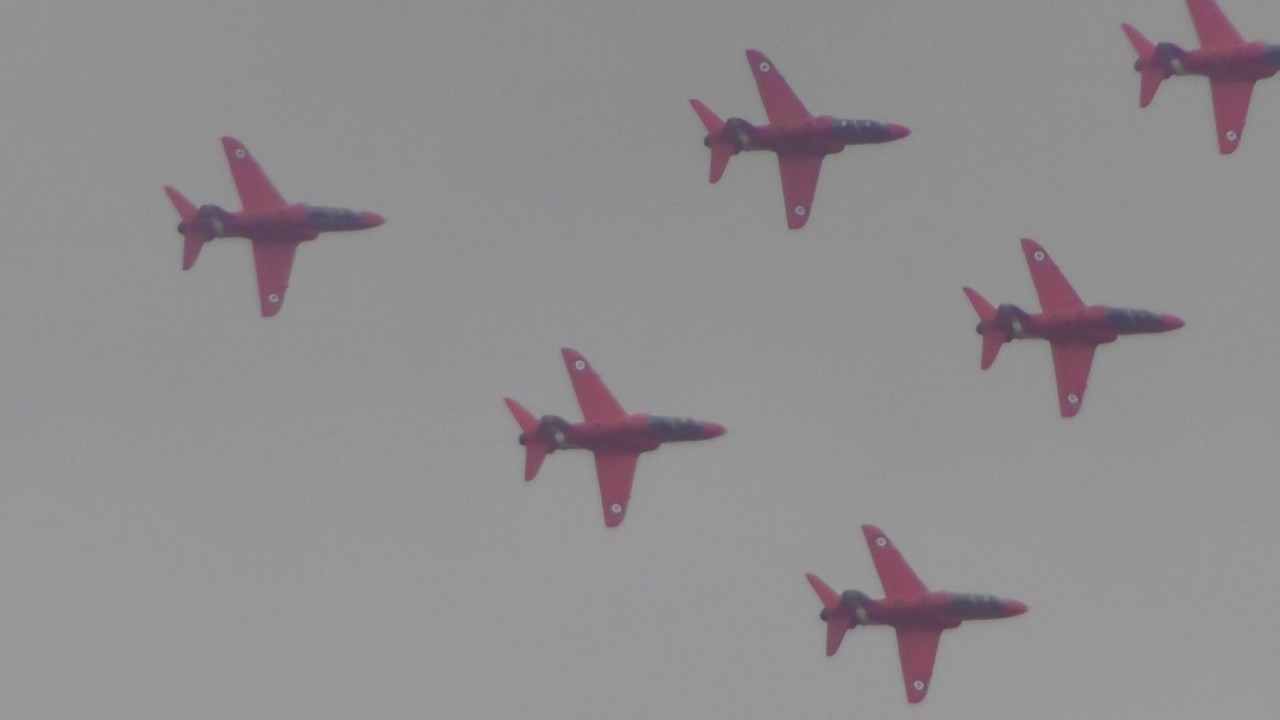 Red Arrows Display pt1of2 RIAT Air Show Fairford 2017 15jul17 1242p