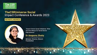 Keynote Address by Dr Anupama Shetty, Mission Director, Biocon Foundation | Conference 2023