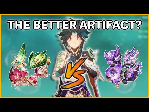 Xiao Artifact Comparison: Vermillion Hereafter vs Viridescent and Gladiator | Genshin Impact