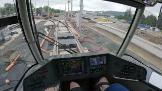 Výjezd vozovna Pisárky  Náměstí Míru [Pragoimex EVO 2] [Tram Cab View]