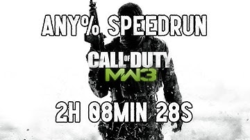 Call of Duty: Modern Warfare 3 Any% Speedrun Former World Record 2:08:39