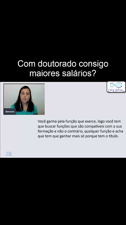 Com doutorado consigo ganhar maiores salários?