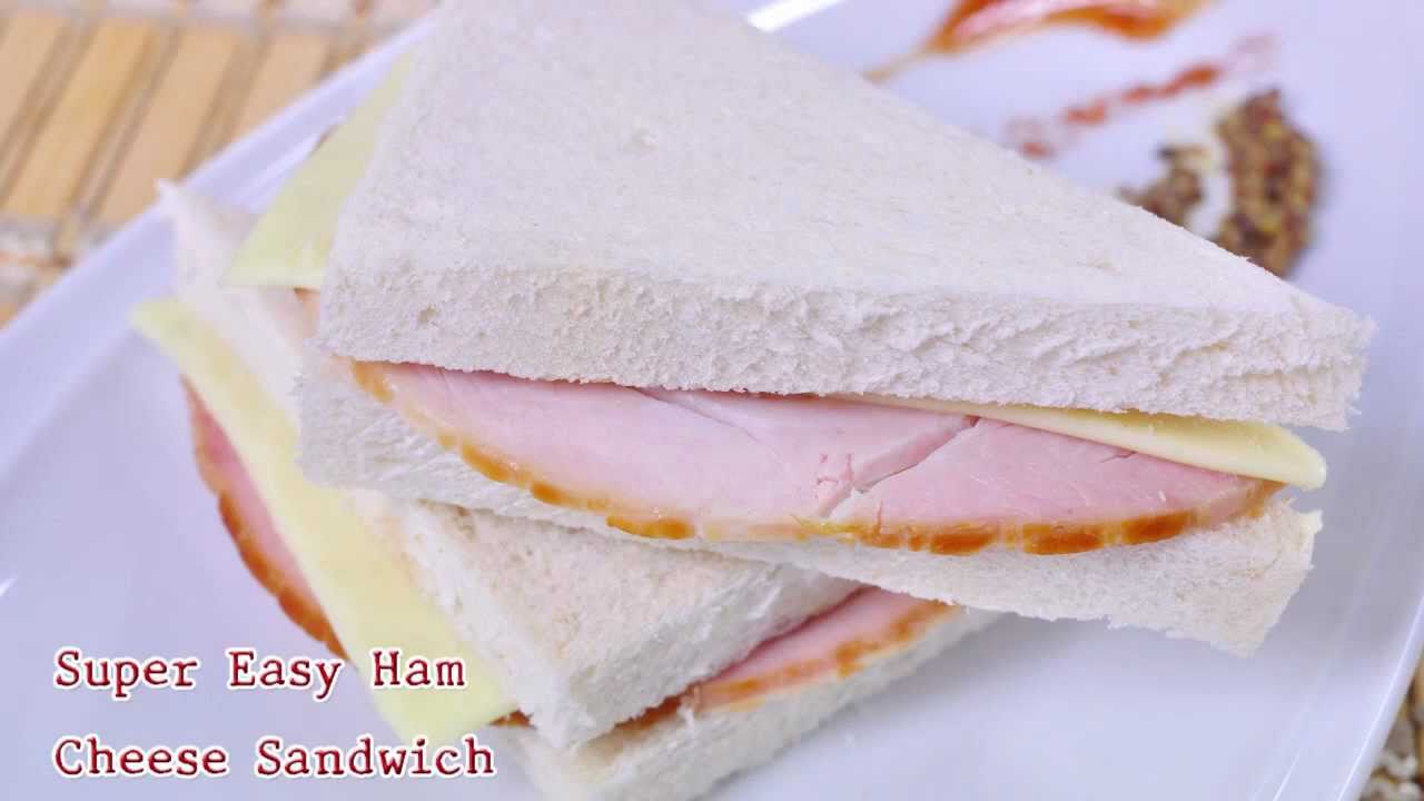 แซนวิชแฮมชีส แบบง่ายๆ Ham Cheese Sandwich
