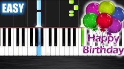 Happy Birthday - EASY Piano Tutorial by PlutaX - Synthesia  - Durasi: 0:48. 