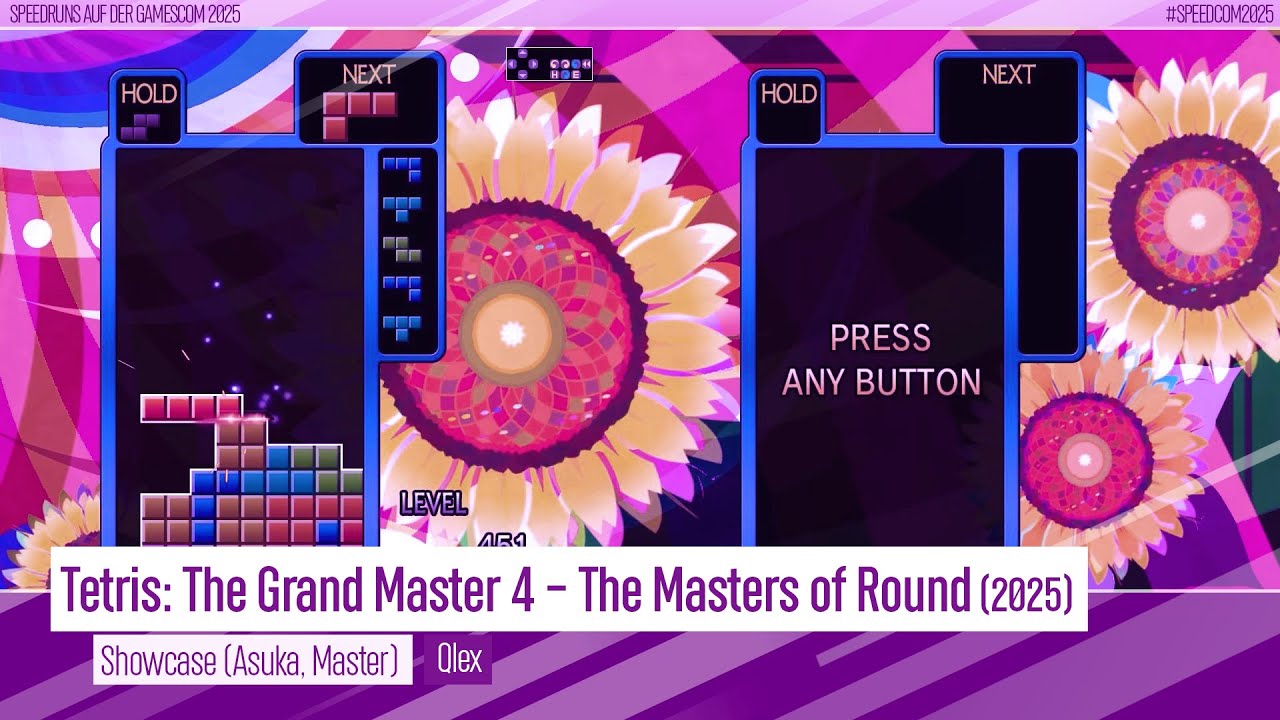 Speedruns auf der gamescom 2025 | Tetris: The Grand Master 4 (Showcase (Asuka, Master) von Qlex