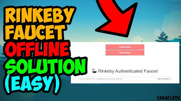 How to Get Free Ethers When the Faucet is Offline (Rinkeby)