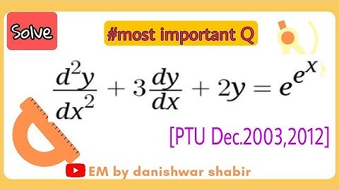 Ordinary differential equation of higher order most important question | Find PI when RHS is e^e^x |