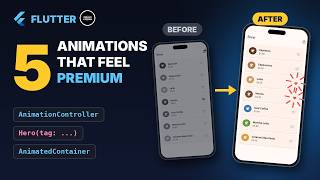 5 Flutter Animations That Make Your App Feel Premium (No Packages)
