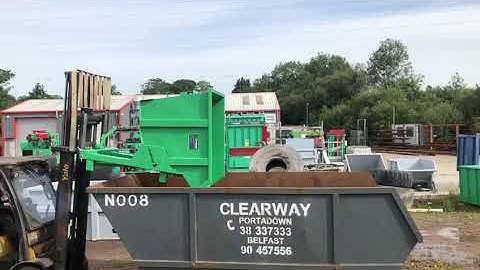 Gradeall Auto Dump Tipping Skip | Tipping Skip | Recycling Machinery | Recycling | Tipping Skips