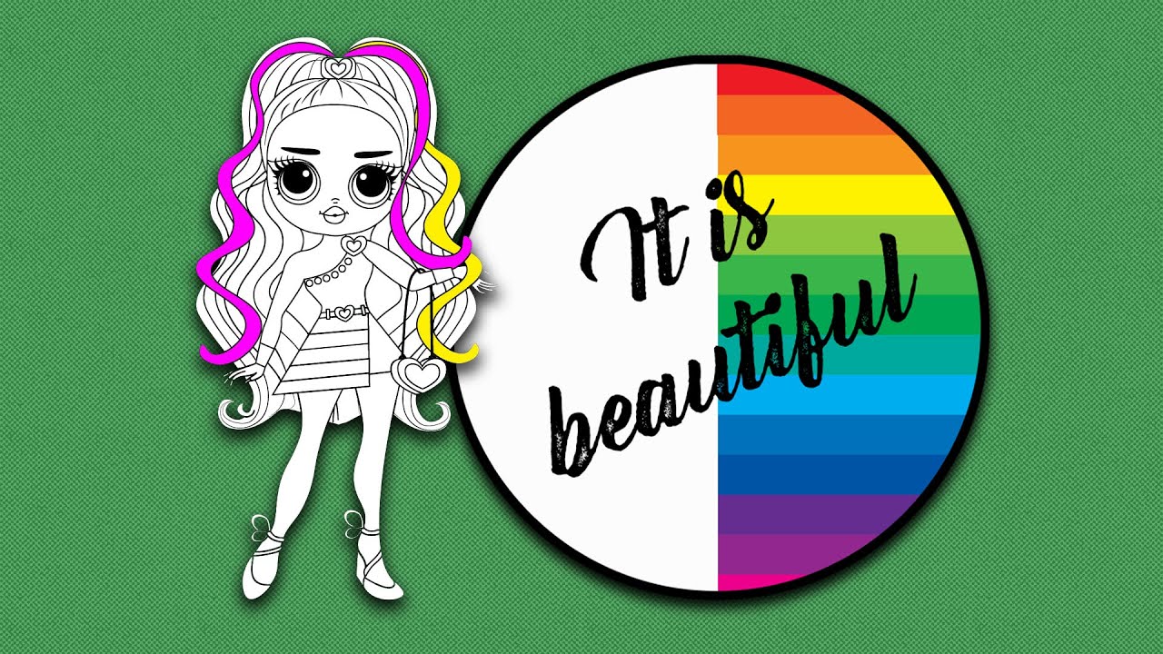 Coloring Fun with LOL Dolls Using a Color Wheel!