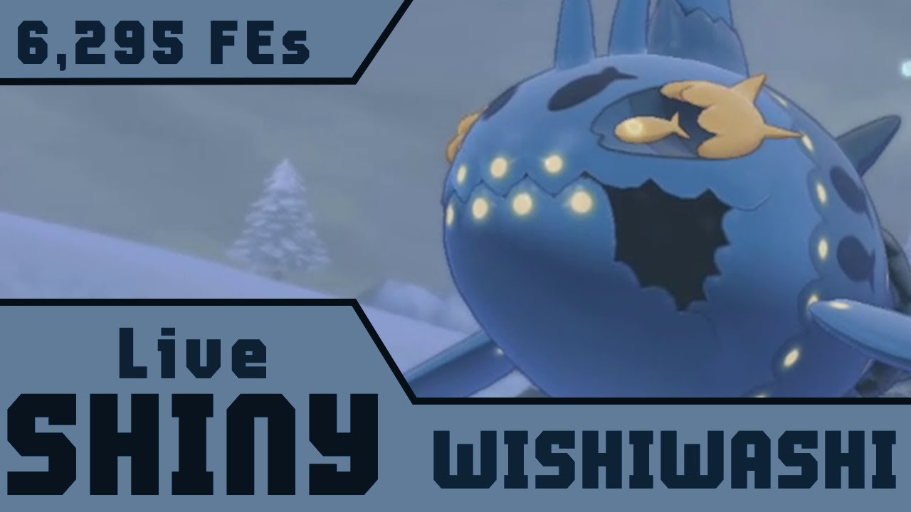 Live Full Odds Shiny Wishiwashi in 6,295 FEs! • Pokemon Sword